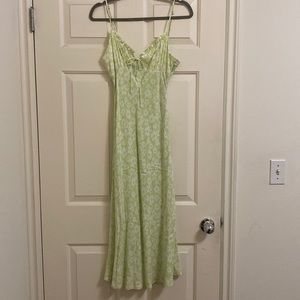 Cotton Candy LA green midi dress